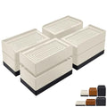 ANNKUT Furniture Risers 3 inch, Rectangle Adjustable Risers Blocks for Bed Sofa Table and Couch Lift to1.5 or 3 inch，Heavy Duty Support Up to 1,300 Lbs (4 Pack-Apricot) - color: 3 Inch-apricot(rectangle)