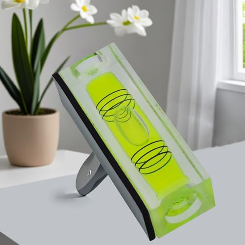 High precision mini bubble, double line small bubble, three line flat ball level, household level ruler can be turned 180 degrees (Magnetic, 52 * 20 * 15mm（4PCS)) - size: 52*20*15mm（4PCS)
