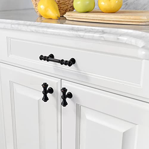 Asidrama 6 Pack 3 Inch(76mm) Oil-Rubbed Bronze Kitchen Cabinet Handles, Cabinet Pulls Kitchen Cabinet Hardware for Cupboard Drawer Pulls Dresser Handles - color: Oil Rubbed Bronze, size: 3" Hole Center, style: 6 Pack