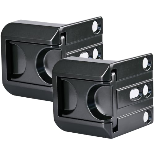 Home Security Door Lock 2 Pack, Grey Heavy Duty Anti-Pry Reinforcement Lock - color: Gray