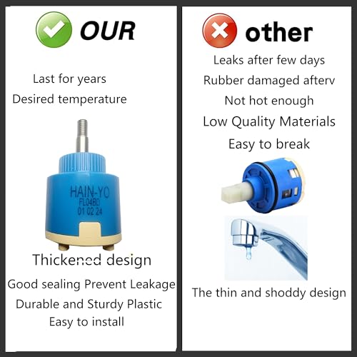 Hain-Yo FL04BD 35mm Joystick Single Lever Faucet Cartridge,Repair Kit - style: FL04BD 35MM