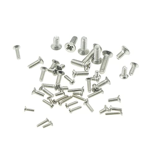 750PCS M1 M1.2 M1.4 M1.6 M2 Metric Stainless Steel Phillips Flat Head Machine Screws Assortment Kit - size: M1/M1.2/M1.4/M1.6/M2