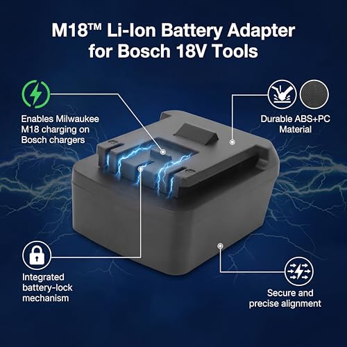 18V Battery Power Tool Converter with Charging Function for Cordless Drills & Saws–Fast Charging & Universal Compatibility