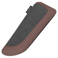 Alcantane Elbow Rest: Memory Foam Support for Car Legs and Knee, Anti-Fatigue - color: Brown left hand pad