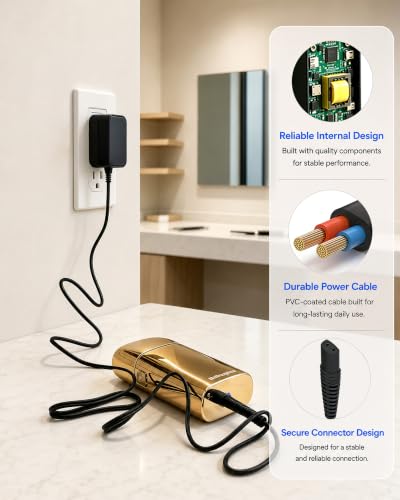 4.5V Charger for BaByliss PRO FXFS2 Foil Shaver, 5ft Power Cord for BaBylissPRO FOILFX02 METALFX Double Foil Shaver