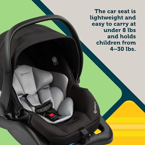 Safety 1st Grow and Go Flex 8-in-1 Car Seat Stroller Combo, Baby Stroller Travel Systems for Infants 4-30 lbs, Stroller and Carseat Combo Set, Night Rider - color: Night Rider