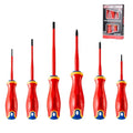 HAUTMEC 6PC Insulated Screwdriver Set 1000V Electrician Screwdriver Set - color: Insulated Screwdriver