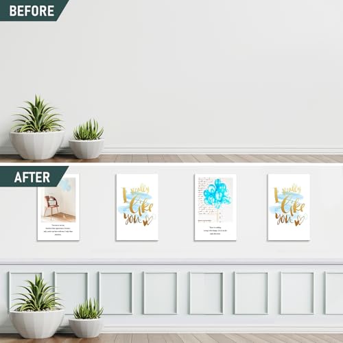Melkus Peel and Stick Wall Molding Kit, 3 Sets 16" x 20" Precut Wainscoting Panels, Self Adhesive Molding Trims for Interior Wall Décor - size: 3 Set/16"x20"