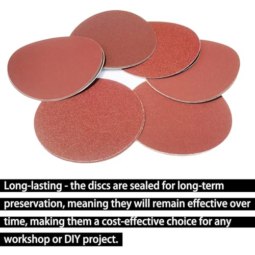 30 Pack 8" PSA Sanding Discs Set - 5 Each of 80, 100, 120, 180,240, 400 Grit - 8 Inch Self Adhesive Stickyback Sandpaper Discs for Drywall, Floor, Woodworking, Metal