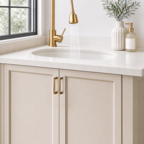 Ravinte Antique Brass Kitchen Cabinet Solid Handles,3-1/2 Inch,5 Pack - color: Antique Brass, size: 3-1/2 Inches Hole Center
