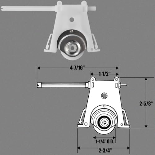 Sliding Screen Door Roller Assembly - style: 2 Pack Lower Rollers