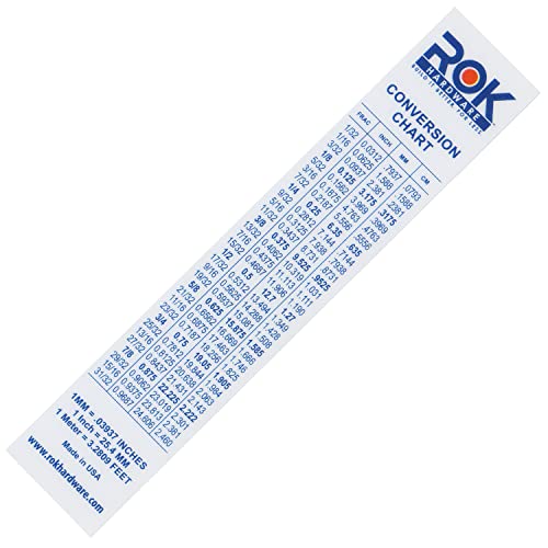 Rok 6" Plastic Flexi Ruler, Easy Read English Metric 150mm - ROKRULER