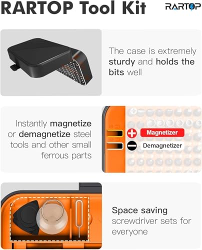 Precision Screwdriver Set, 130 in 1 Mini Screwdriver Set Tool - color: Orange, size: 130