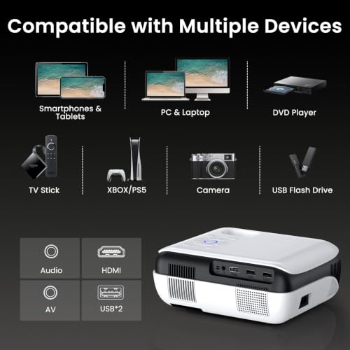 HAPPRUN Native 1080P Outdoor Smart Projector-Standard - style: Standard