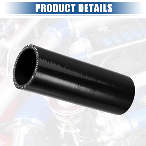uxcell 4-Ply 1.75" ID 6" Length Reinforced Silicone Reducer Hose - size: 1.75" ID
