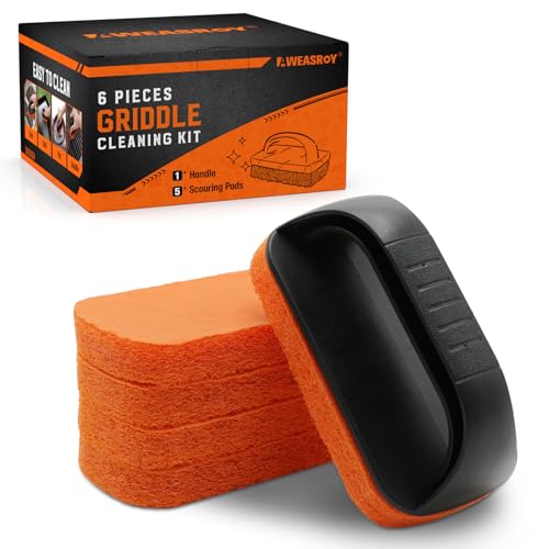 Griddle Cleaning Kit for Blackstone, Non-Scratch Scouring Pads for Kitchen - size: 6pcs