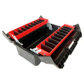 WEWLINE Tool Box Organizer 18.5" Tool Storage with Adjustable Compartment Portable Toolbox with Handle Perfect for Home Office Garge - style: Style 4