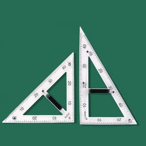 Math Ruler Magnetic Classroom Math Geometry Tool Set Enhances Classroom Learning, Easily Mounts to Blackboard Protractor Measuring Ruler Triangle Ruler (Tp2pc) - size: Tp2pc