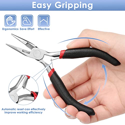 Billbotk Needle Nose Pliers For Jewelry Making, Long Nose Craft Pliers, Needlenose Pliers For Jewelry Making - style: Needle Nose Pliers