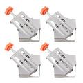 Corner Clamp Set 4 Pack, 90 Degree Right Angle Clamping for Woodworking, DIY Stainless Steel 1.6mm Adjustable Swing Jaw