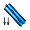 SALI Diamond Core Drill Bits 3 1/2" Diameter 10"/254mm Drilling Depth 5/8-11" Thread Core Bit Turbo Laser-Welded Segments for Cured Concrete with Brick, Block, Masonry, with Two Adapters - size: 3 1/2 inch