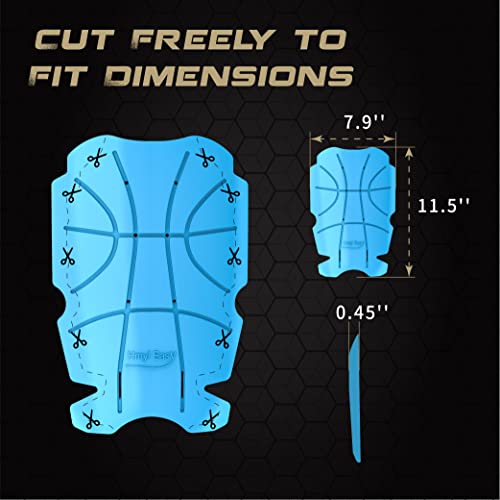 Breathable No Strap Knee Pad Insert for Work Pants/Bibs, Uniforms, and Tactical Pants, Heavy Duty Pocket Knee Pads for Construction, Flooring, Gardening, and Garage, 11.5''×7.9''×0.45'', Blue 3 Pairs - size: 3 pairs 11.5''×7.9''×0.45''