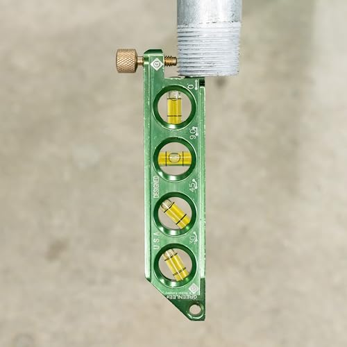 Greenlee L77 Mini Magnetic Bubble Level with Conduit Bending Offset Aid