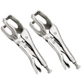 10"(225mm) Locking Pliers Set, 2 Pack Heavy Duty Welding Clamps