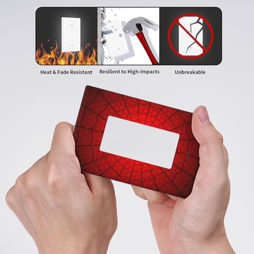 Spider Web Single Rocker Light Switch Cover Plate | Fits standard 2-gang toggle and rocker switches, Durable polycarbonate thermoplastic with fade-resistant printed finish - color: Spider Web, size: Single Rocker