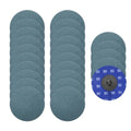 25 Pcs 3" 80 Grit Quick Change Surface Conditioning Discs | Aluminum Oxide Die Grinder Sanding Disc for Surface Prep Deburr Polish Rust Paint Removal, Blue - size: 3" (80 Grit)