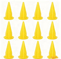 Yellow Reusable Caulking Nozzle Applicator for Caulk Gun, Epoxy Extension Tool, 12 Pack
