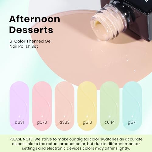 Beetles Pastel Gel Polish Set - Afternoon Desserts Collection - color: Afternoon Desserts
