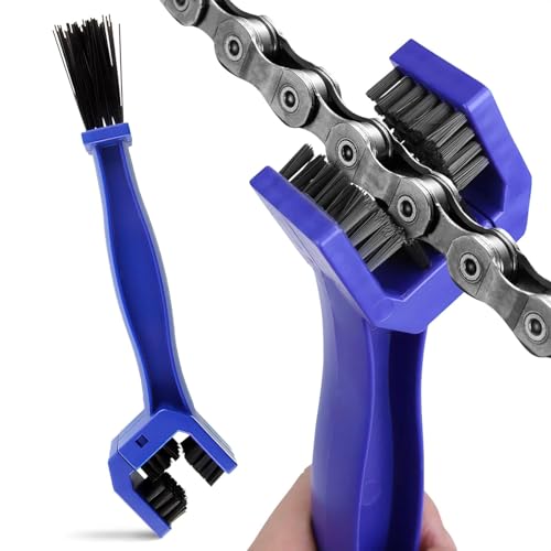 ALPENKOK Motorcycle Chain Brush, 3-Sided, O-Ring Safe, Reinforced PP Handle - size: 1 Count (Pack of 1)