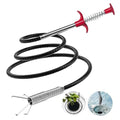 61-Inch Flexible Drain Snake with 4-Claw Grabber for Sink, Shower & Tub - style: 61 IN