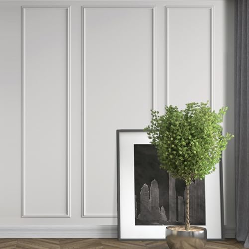 Pangda 3set Peel and Stick Wall Molding Kit 3D Premade, 24x96in+48x96in - size: 24x96in+48x96in