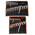 VEVOR Combination Wrench Set, 44-Piece SAE and Metric - size: 44PCS (Metric&SAE), style: Regular