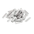 uxcell Repair Plate, 30mmx8mm, Flat Fixing Mending Corner Brace Bracket Connector, Pack of 50 - size: 30mm x 8mm