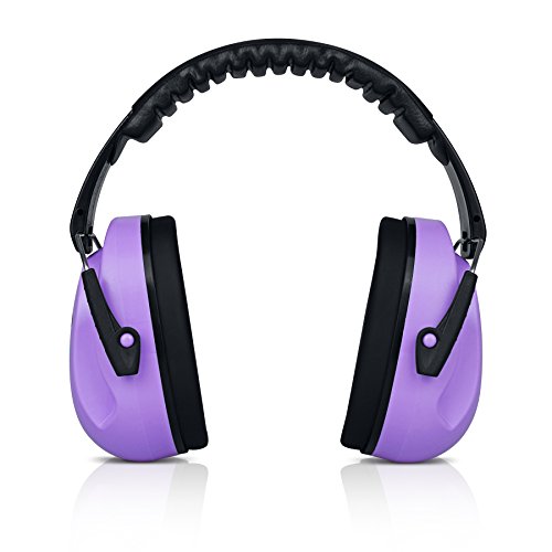 Noise Cancelling Headphones Kids Adult Earmuffs Shooting Ear Protection Foldable Ear Protection Earmuffs - color: Purple