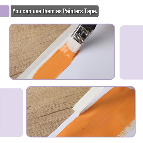 Mr. Pen- Masking Tape, 0.6 inch, 3 Pack, 3 x 55 Yards, Beige - color: Beige