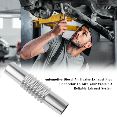 Universal Car Accessories Exhaust Connector Kit - Elbow/Straight Pipe Exhaust Flex Pipe for Diesel Air Heater