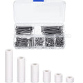 Zonon 150 Pcs Outlet Spacers Electrical Extender Kit Screw Spacers, White - color: White