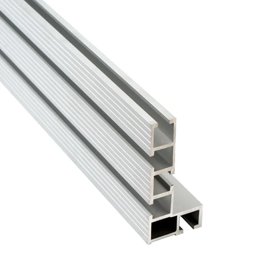 75 Type Table Saw Fence, Aluminum Miter Fence, Miter Gauge Fence, Multi T-Track Fence for Woodworking (Sliver) - color: Sliver