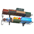 EVERHANGER Garage Wall Shelves, 12 X 48 Inch Wall Mounted Storage Shelves - color: Black, size: 48X 12inch