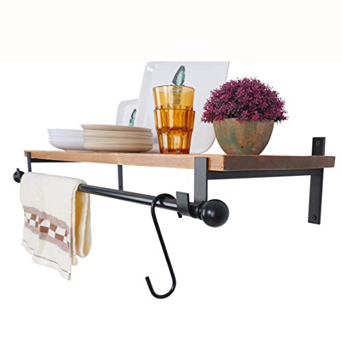 AddGrace Closet Rod Bracket Heavy Duty Shelf Brackets Black 12 Inch 4 Pack - color: Black 4pcs, size: 12 Inch
