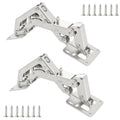 Qrity 2X Soft Close Hinges with Screws 175° Hydraulic Cabinet Doors Hinge - size: 2 Pcs Hinges-Slow Close