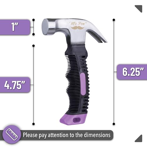 Mr. Pen- Claw Hammer, 8oz, Purple, Magnetic - color: Purple