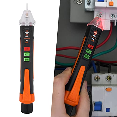 Voltage Tester Non-Contact AC 12-1000V, Electrical Tester Pen with LED Flashlight and Infrared Pointing Function for Live Wire Detection, Circuit Tester for Home Outlet & Automotive Use