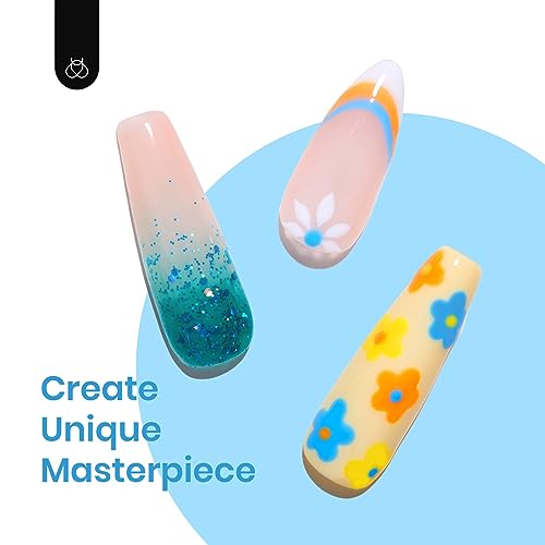 Beetles Gel Polish Set, 6 Colors Yellow White Orange Blue Gel Polish Kit - color: A - Mixed Finishes | Pleasure Beach