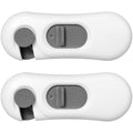 RV Refrigerator Door Latch for Travel&Camper, 5 Pack No Tools Need or Drill Fridge Door Lock, One-Handed Operation Freezer Lock to Keep Door Closed (Not Compatible with Built-In RV Fridges)