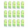 HARFINGTON 15pcs Small Cylindrical Bubble Level Vials 20x8mm PMMA Mini Horizontal Bubble Spirit Level Measuring Layout Tools for RV TV Picture Frame Hanging Tool Leveler - size: 20x8mm